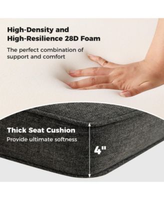 2-Pack Outdoor Patio Cushion Set with Removable Covers