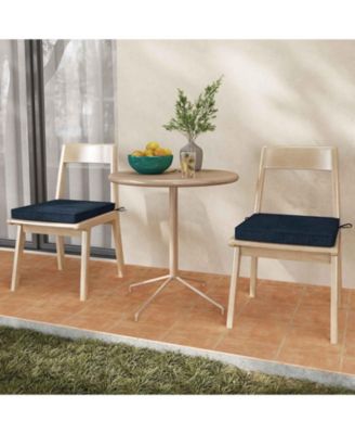 Outdoor Chair Cushion Set of 2 Waterproof Fade-Resistant Olefin Seat Cushions