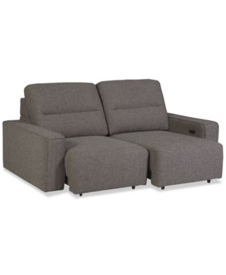 Macy's Frandlyn Fabric Power Sectional Collection Exclusively At Macys In Gray