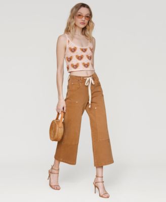 Women's Mid Rise Drawstring-Waist Pants