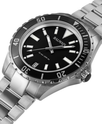 Men's Swiss Ophrys Stainless Steel Bracelet Watch 43mm