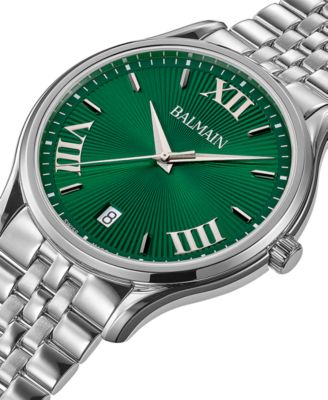 Men's Swiss Beleganza Stainless Steel Bracelet Watch 40mm