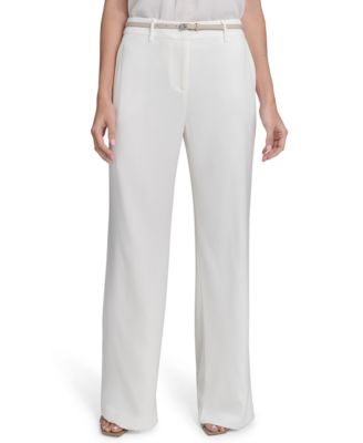 Calvin Klein - Women's Belted Wide-Leg Pants