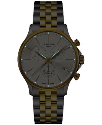 Men's Swiss Chronograph DS-8 Two-Tone Stainless Steel Bracelet Watch 41mm