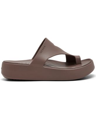 Women's Getaway Platform Toe Loop Casual Sandals from Finish Line