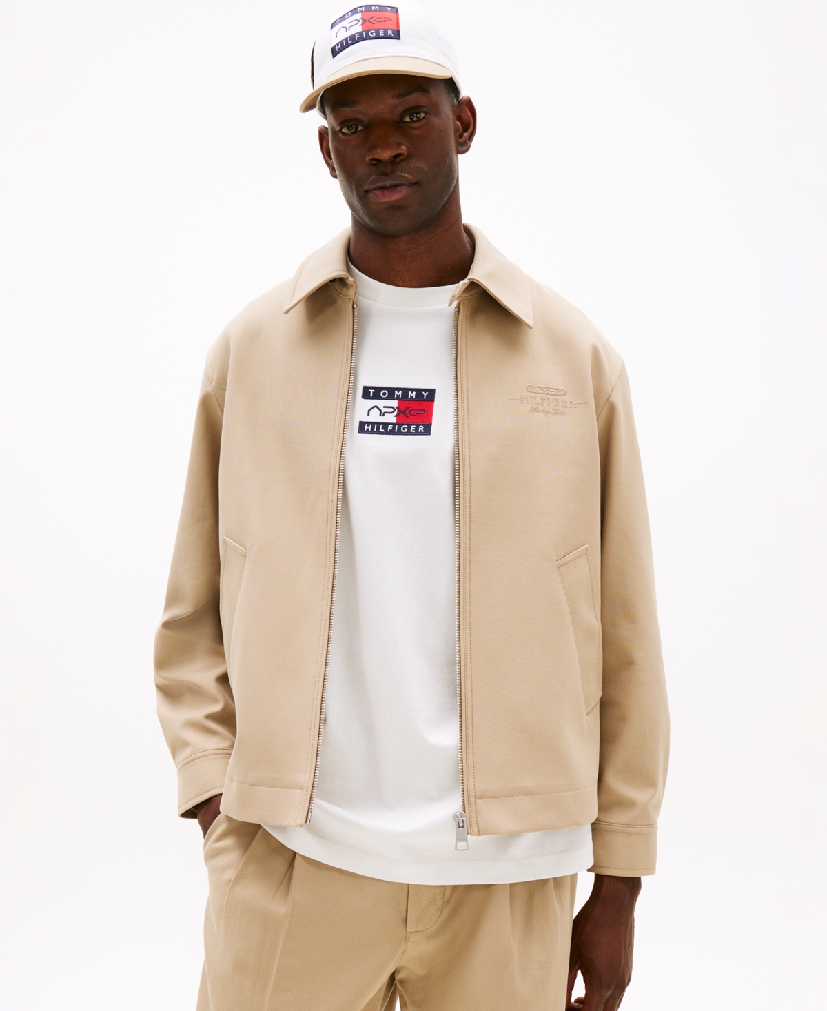 Tommy Hilfiger Apxgp Collection Ivy Jacket In Neutral