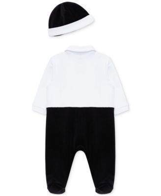 Baby Boys Party Footed Coverall & Hat, 2 Piece Set