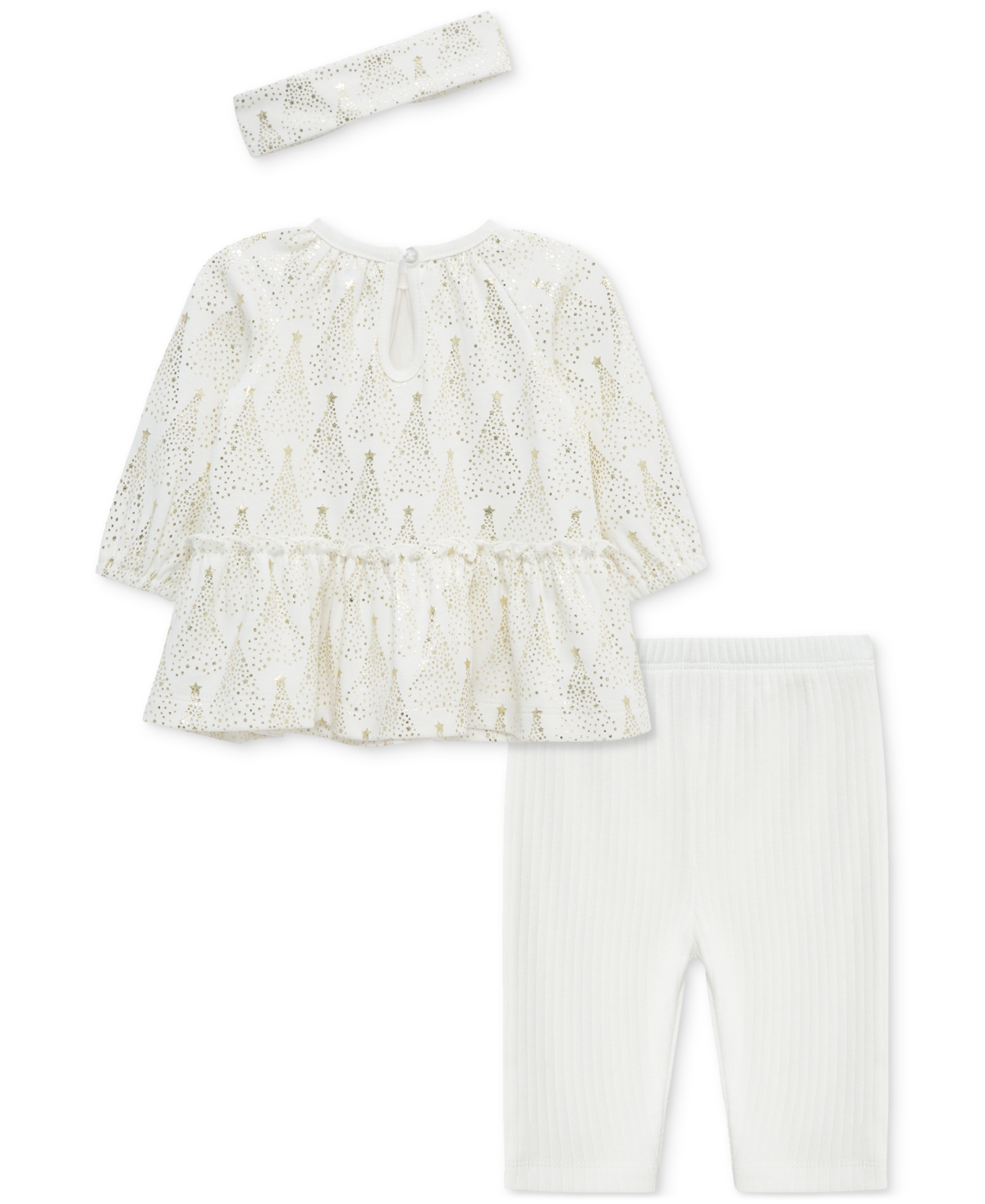 Little Me Baby Girls Cotton Trees Tunic, Headband & Leggings, 3 Piece Set
