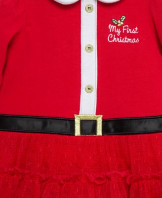 Baby Girls Santa Tutu Dress, Headband & Leggings, 3 Piece Set