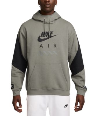 Nike - Men's Air Fleece Roomy-Fit Logo-Print Hoodie