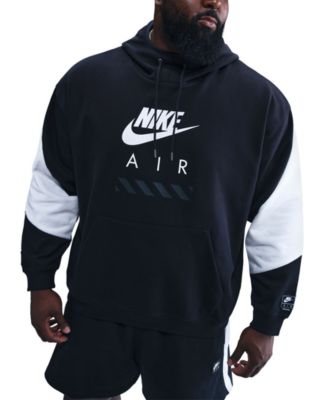 Men's Air Fleece Roomy-Fit Logo-Print Hoodie
