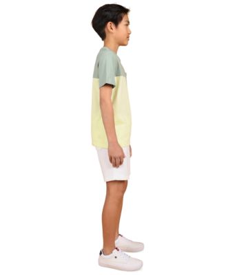 Big Boys Colorblock Pocket T-Shirt