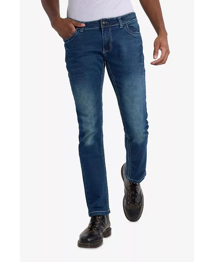 Men's Modern Fit Saddle Stitch Jeans - thumbnail 5