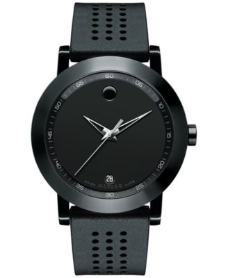 Movado Men's Swiss Museum Sport Black Rubber Strap Watch 42mm