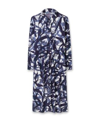 Women's Slub Jersey Shirt Midi Dress