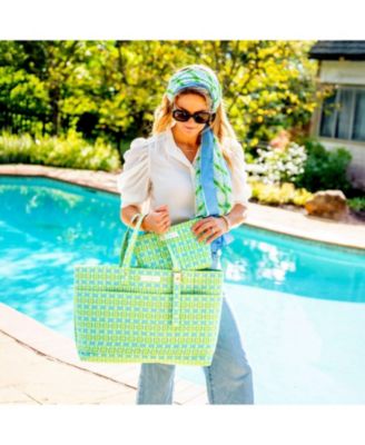 Patterned Quilted Tote Bag