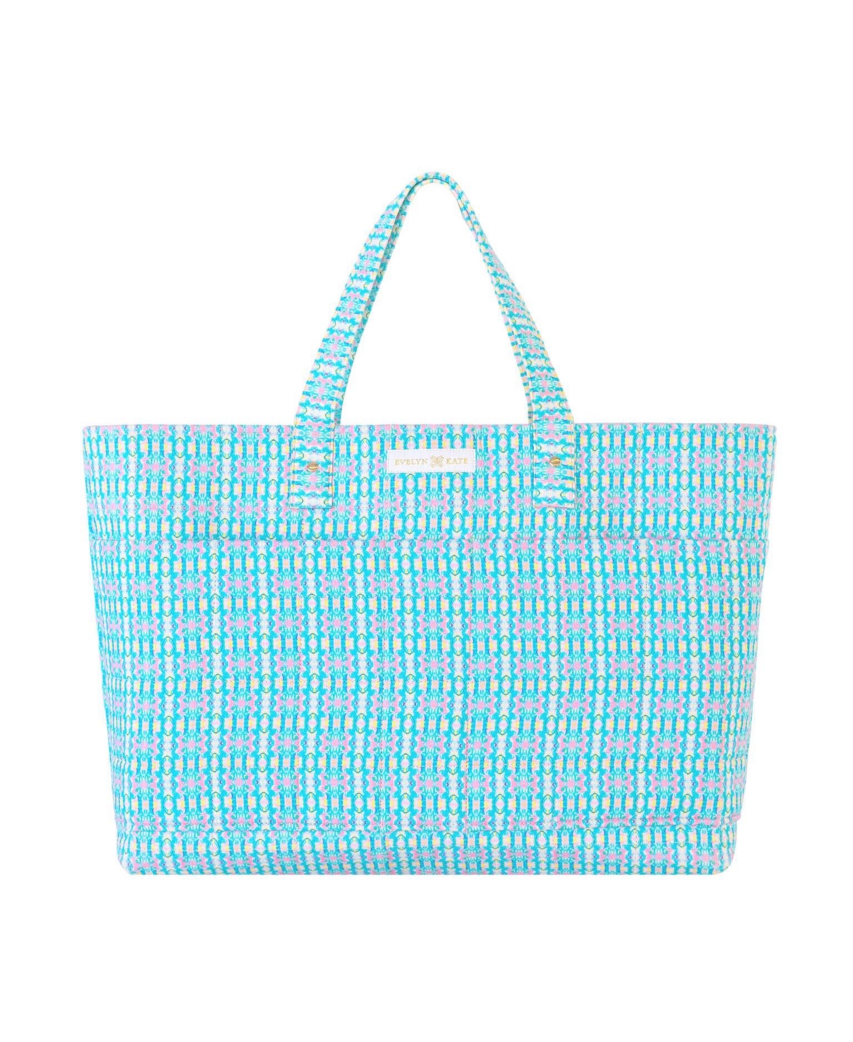 Patterned Quilted Tote Bag - Abaco