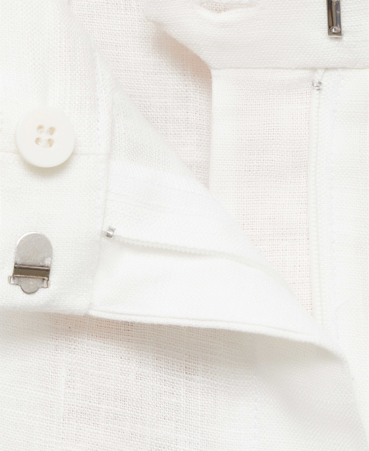Shop Mango Women's Straight-fit Linen Suit Pants