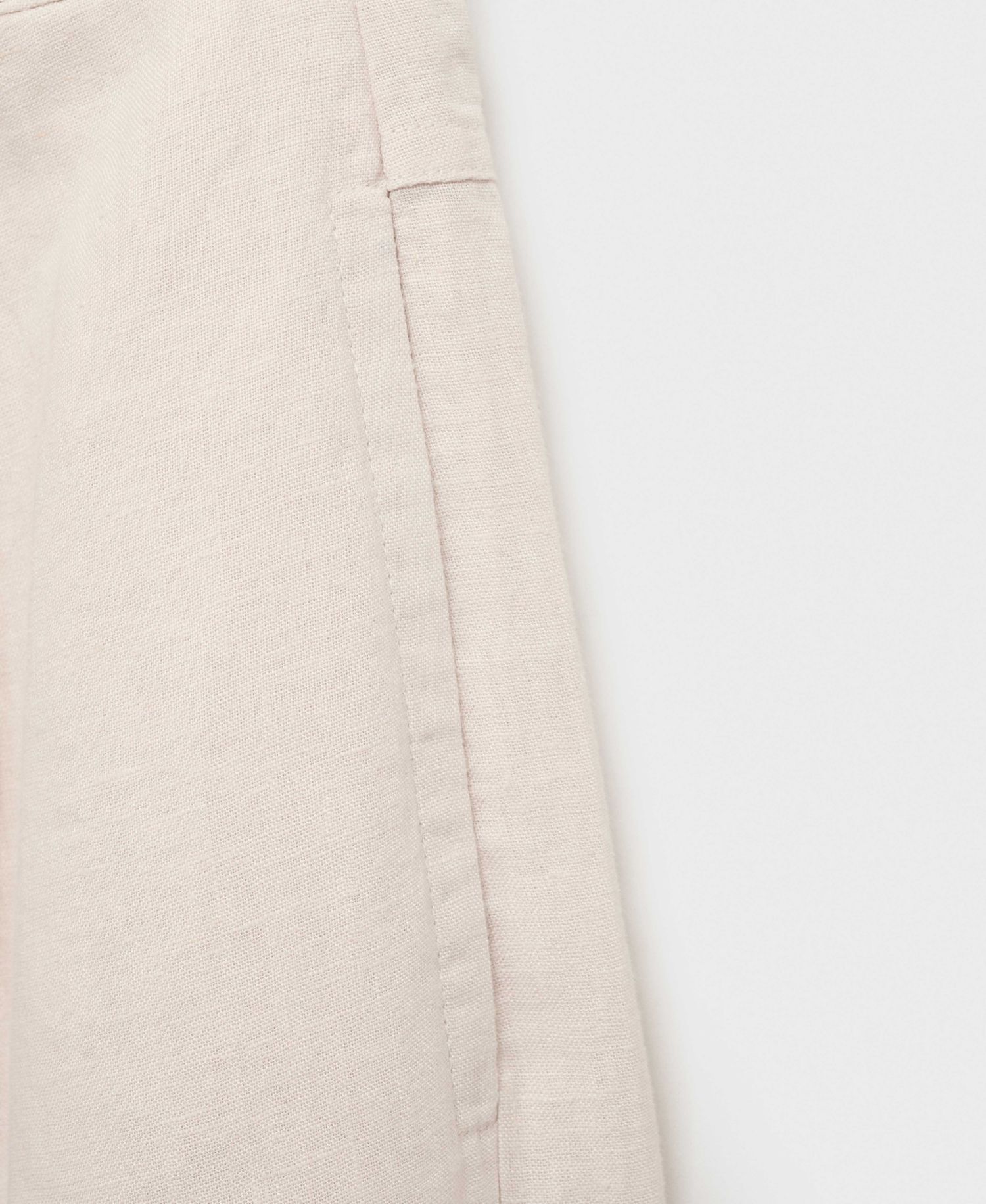 Women's Tortoiseshell Button Linen Pants