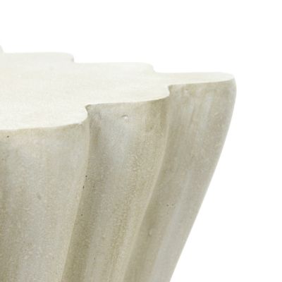 Streamdale Outdoor Side Table, Wave Design End Table, Black