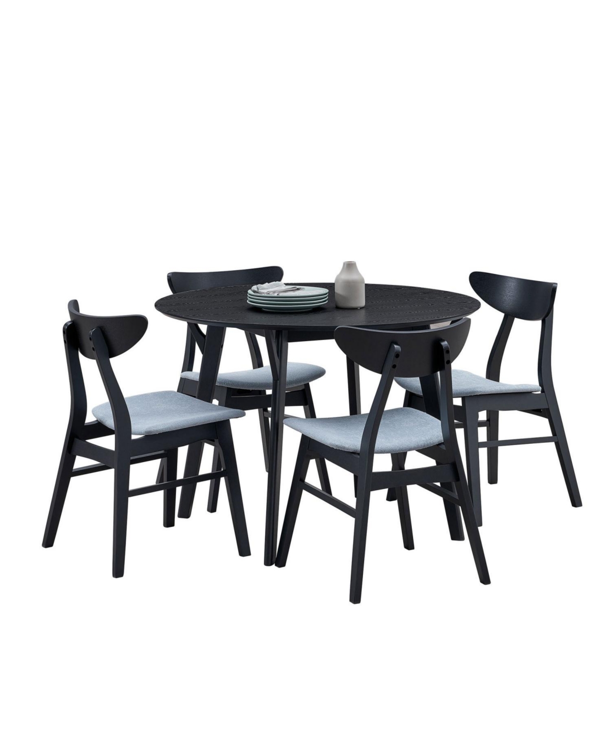 Streamdale Furniture 42" Compact Dining Table Round Wood Table for 4