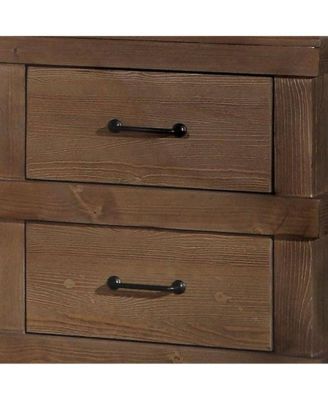 Two Drawer Metal Nightstand – Durable and Elegant Bedroom Storage Piece
