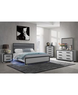 2-Drawer Nightstand – Modern Bedside Table with Storage