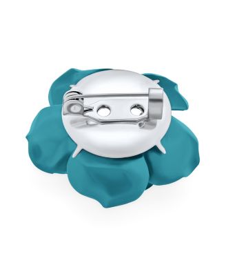 Set of Three Romantic Fashion Statement Floral Blooming 3D Carved Large Rose Flower Brooch Pin