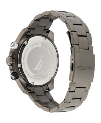 Men's Chronograph Silver-Tone Stainless Steel Watch, 48mm