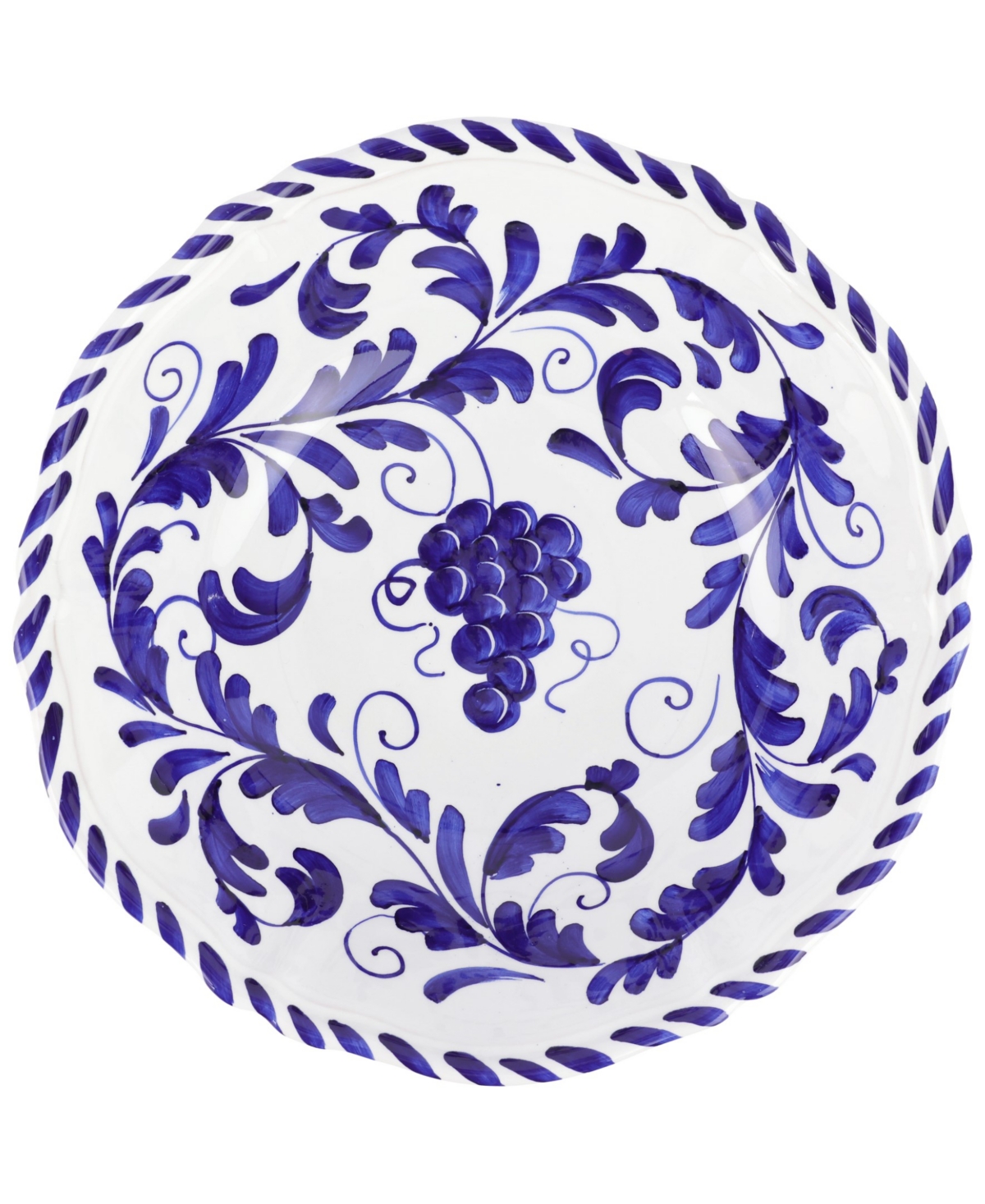 Vietri Arezzo Cobalt Serving Bowl