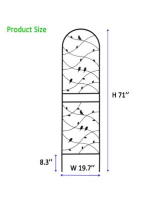 Streamdale 4 Pack 71" Metal Garden Trellis - Climbing Plant Support