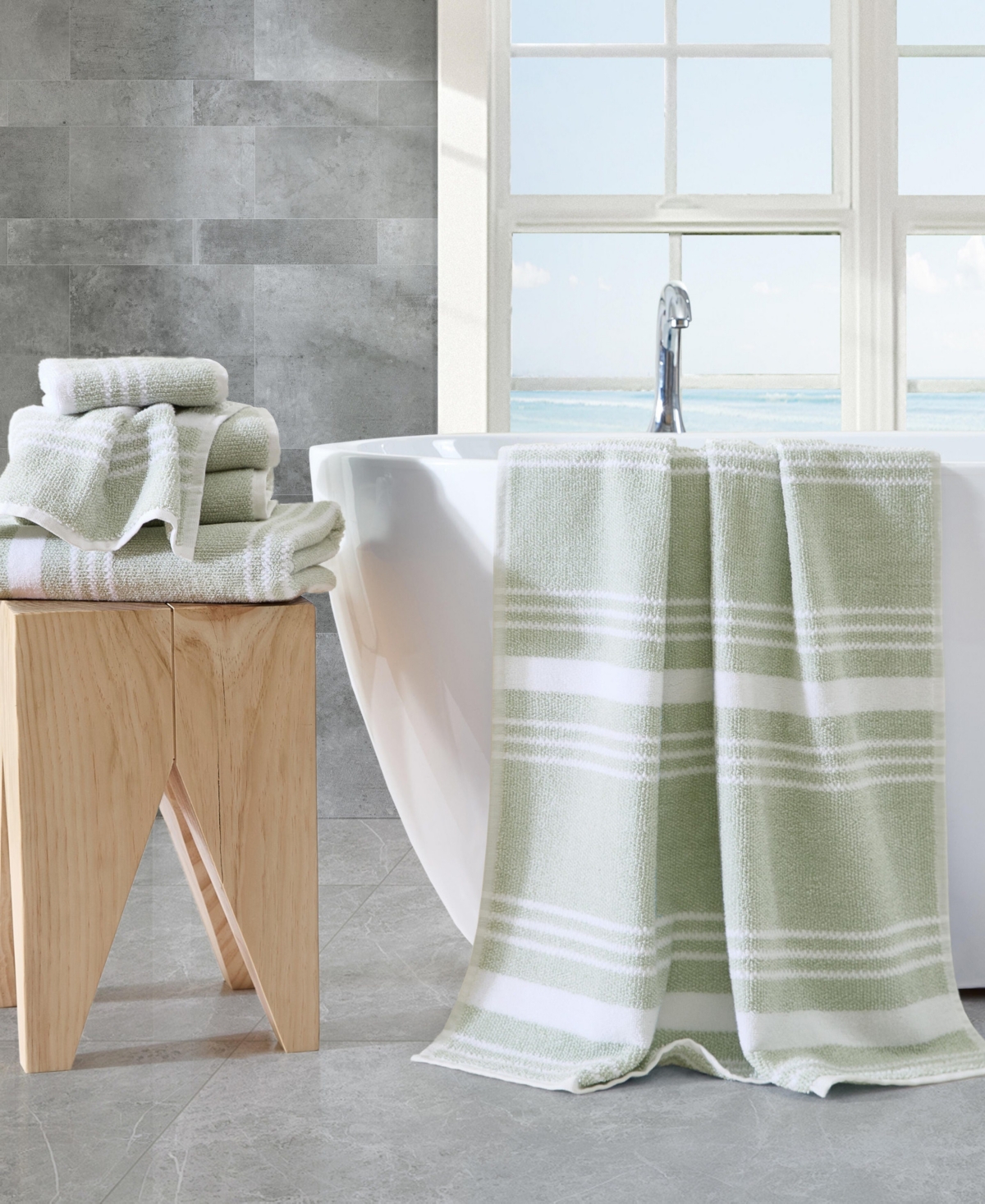 Nautica Windward Green 6-piece Towel Set