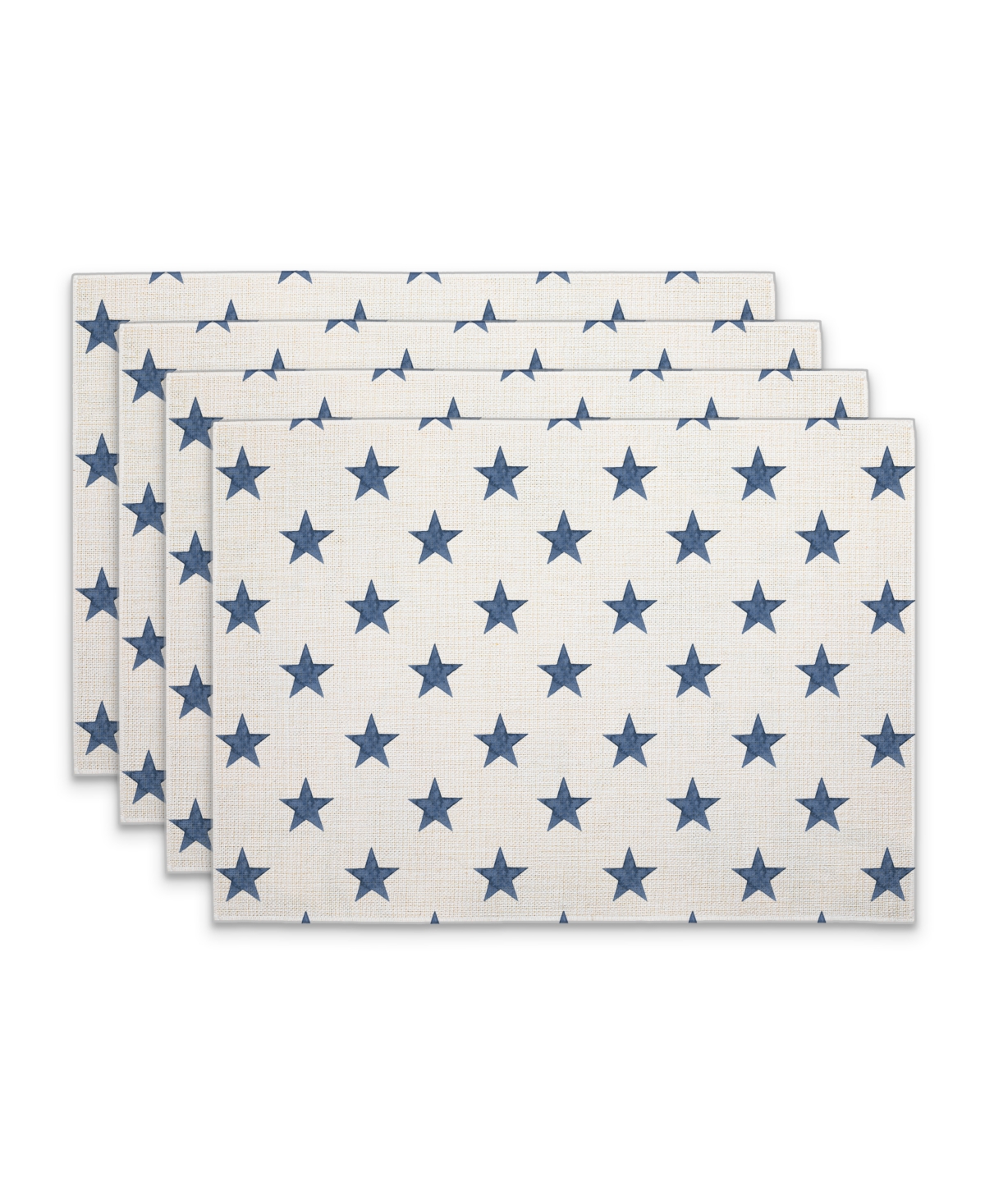 Counterart Denim Stars Premier Fabric Placemats, Set Of 4