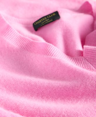 100% Cashmere Petite V-Neck Long-Sleeve Sweater, Created for Macy's