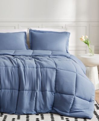Garment Wash Solid 2-Pc. Comforter Set, Twin/Twin XL