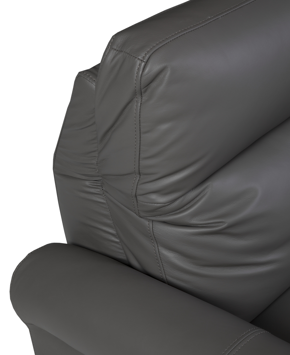 Macy's Thandler 3-pc. Leather Sofa With 2 Power Recliners And 1 Storage Console, Exclusively At