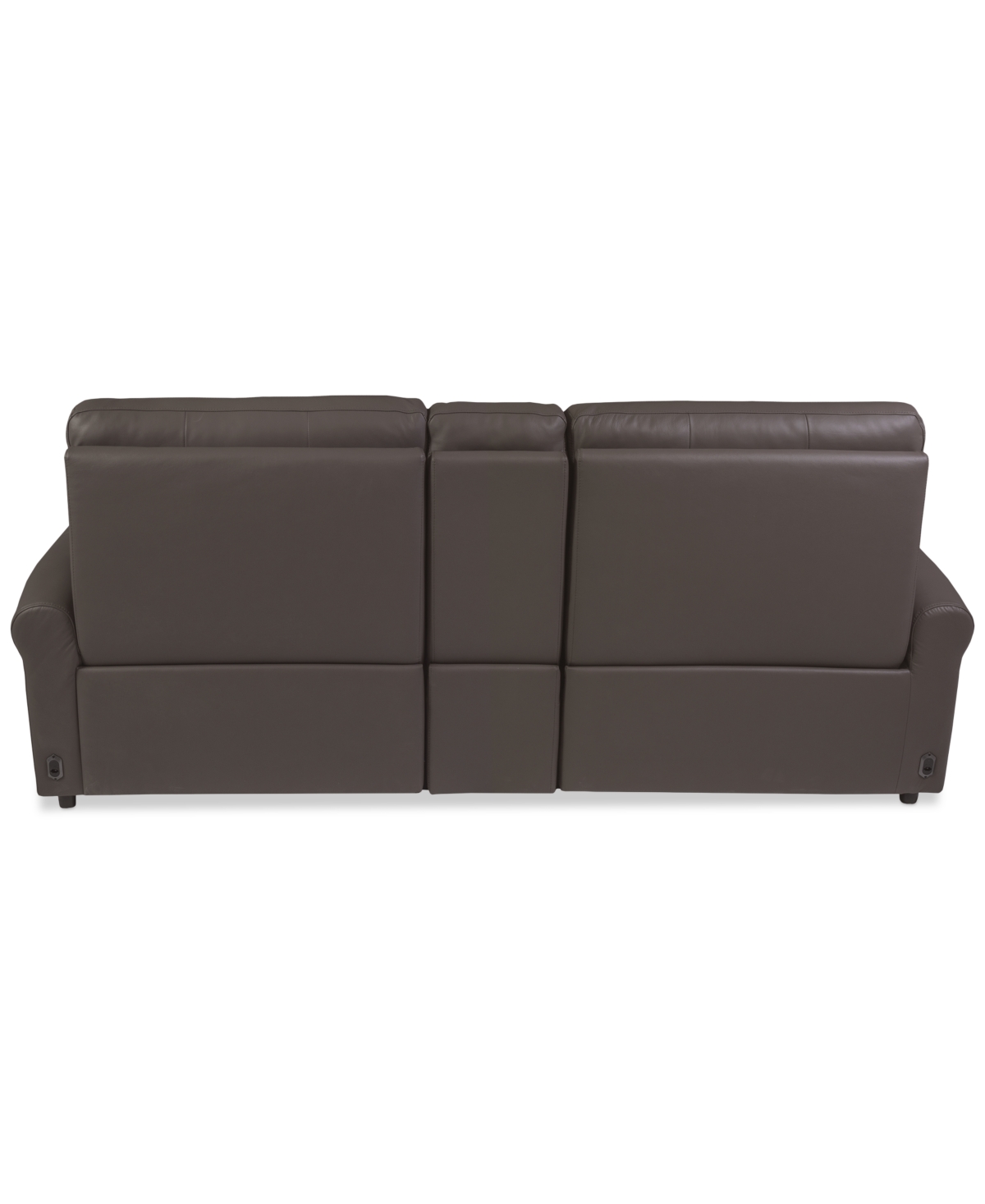 Macy's Thandler 3-pc. Leather Sofa With 2 Power Recliners And 1 Storage Console, Exclusively At