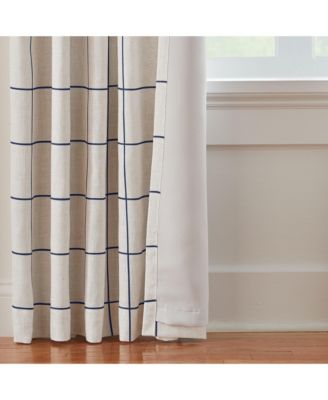 Brighton Windowpane Plaid Blackout Window Curtain Panel