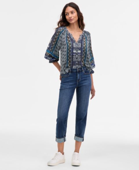 Женские джинсы Liverpool Los Angeles Marley Girlfriend Cuffed, цвет: Rushland