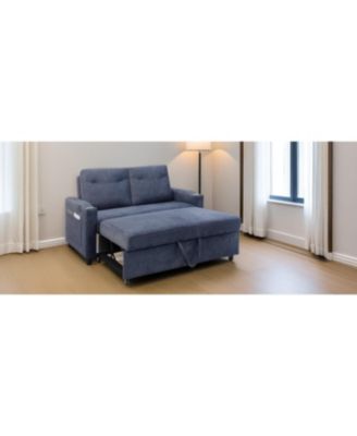Streamdale 1 Pc Velvet Sofa Bed, 3-in-1 Convertible Sleeper with Pullout Bed – Living Room Furniture