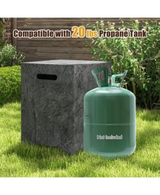 Propane Tank Cover Table Outdoor Gas Tank Storage Hideaway Cover