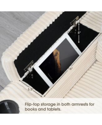 106" L-Shaped Sectional Sofa with USB