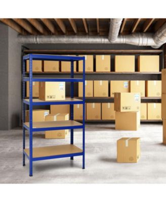 71 inch Heavy Duty Steel Adjustable 5 Level Storage Shelves