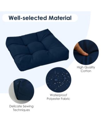 21 Inch x 21 Inch Patio Chair Seat Cushion Pads for Indoor and Outdoor