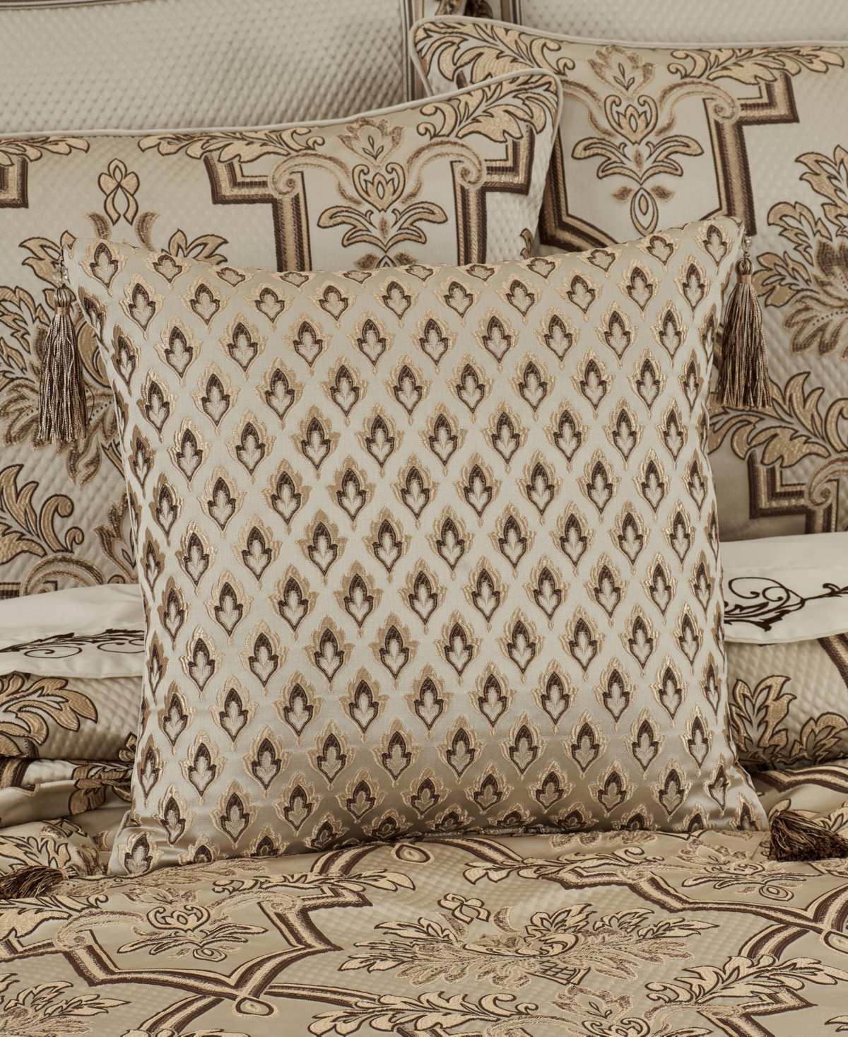 J Queen New York Gold Coast Decorative Pillow, 18" X 18"