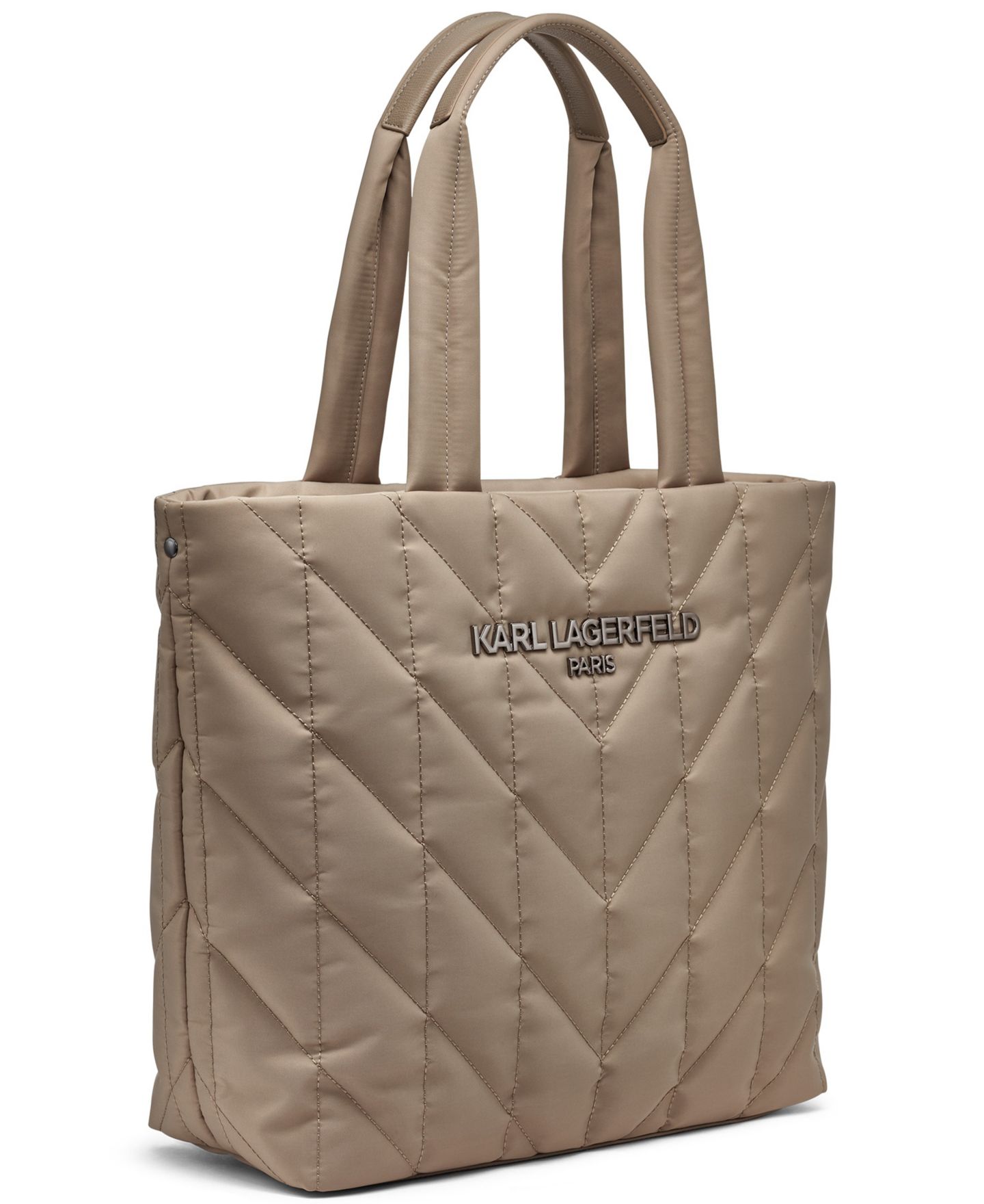 Женская сумка KARL LAGERFELD PARIS Voyage Large, цвет: Чёрный / Графитовый — фото 6