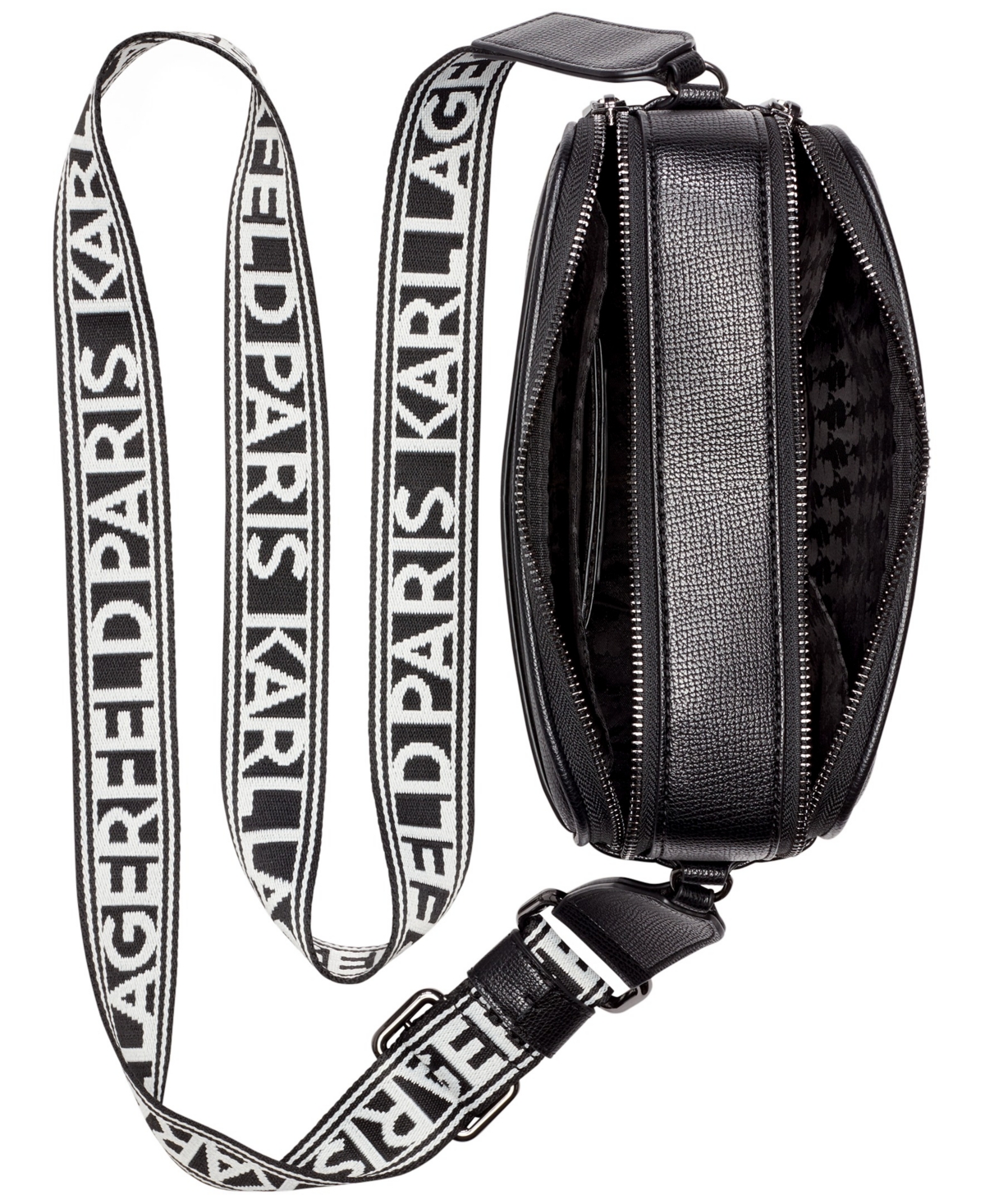 Karl Lagerfeld Paris Maybelle Double Zip Top Crossbody Bag