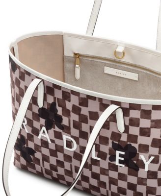 Southwell Gardens Check Large Open Top Tote Bag