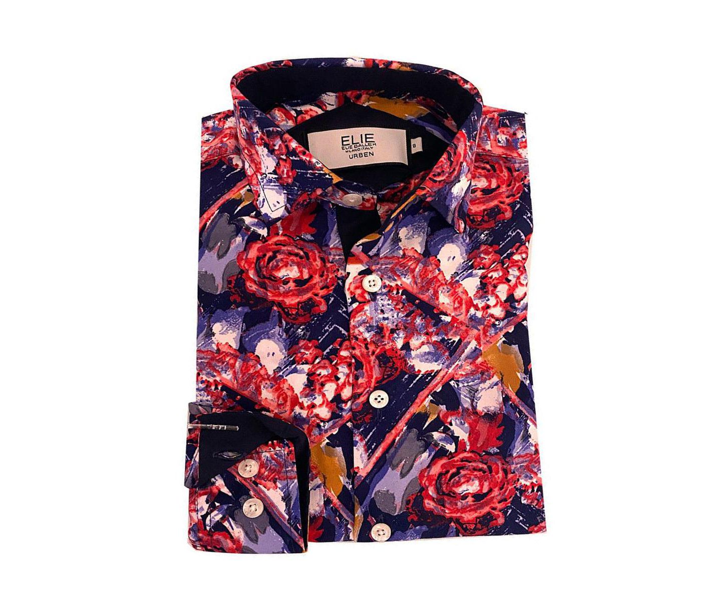 Рубашка Elie Balleh Red Paint Splash Shirt: Unleash Creativity для мальчиков, цвет: Красный — фото 1