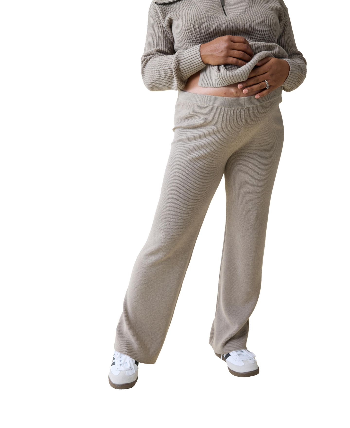 Женские брюки Maternity Ingrid + Isabel Cozy Sweater Pant, цвет: Серо-коричневый — фото 2